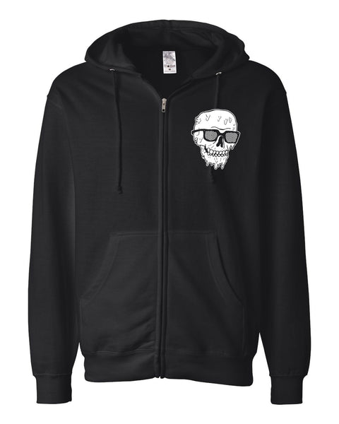 Drippy Skull / VHS Zip Up Hoodie