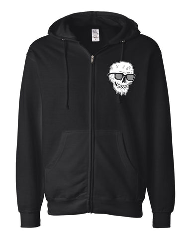 Drippy Skull / VHS Zip Up Hoodie