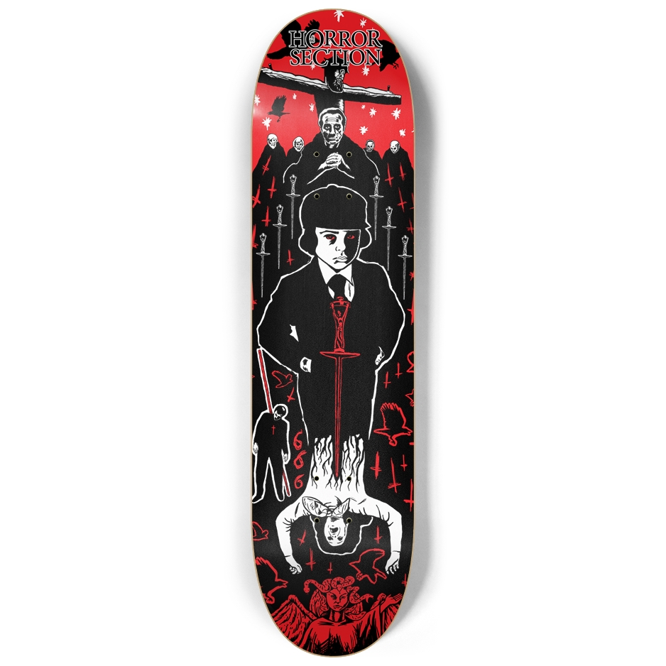 Horror Section Omen Custom Skateboard